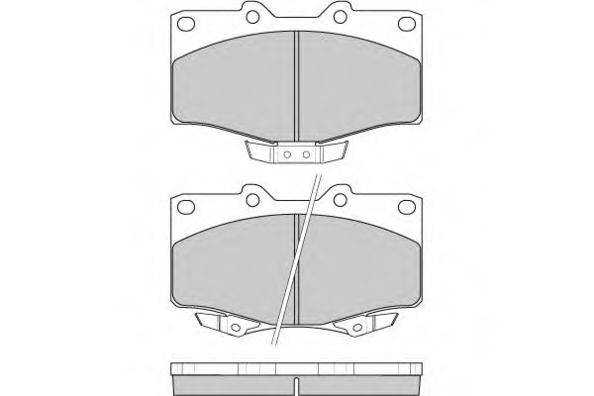 E.T.F. 120748 Комплект гальмівних колодок, дискове гальмо