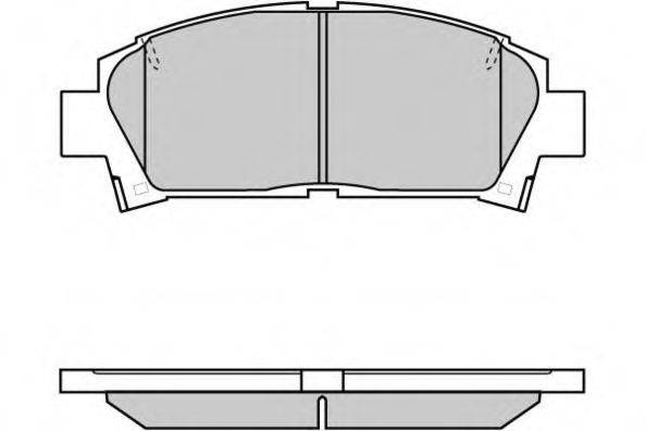 E.T.F. 120752 Комплект гальмівних колодок, дискове гальмо