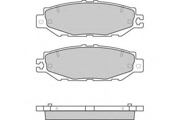 E.T.F. 120753 Комплект гальмівних колодок, дискове гальмо