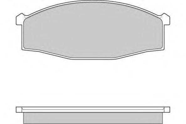 E.T.F. 120757 Комплект гальмівних колодок, дискове гальмо