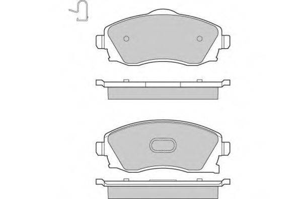 E.T.F. 120915 Комплект гальмівних колодок, дискове гальмо