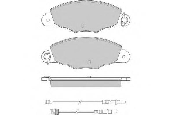 E.T.F. 120930 Комплект гальмівних колодок, дискове гальмо