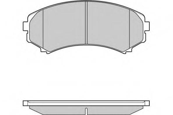 E.T.F. 121001 Комплект гальмівних колодок, дискове гальмо