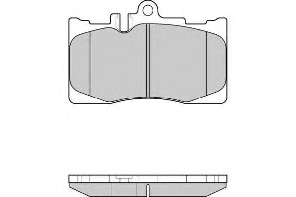E.T.F. 121021 Комплект гальмівних колодок, дискове гальмо