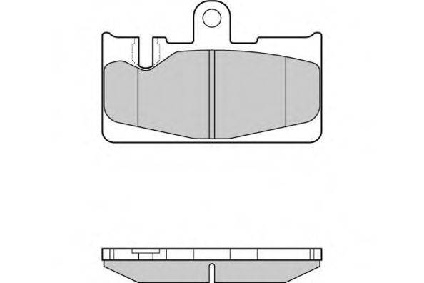 E.T.F. 121022 Комплект гальмівних колодок, дискове гальмо
