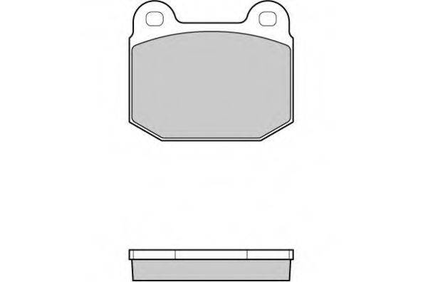 E.T.F. 121035 Комплект гальмівних колодок, дискове гальмо