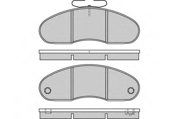 E.T.F. 125224 Комплект гальмівних колодок, дискове гальмо