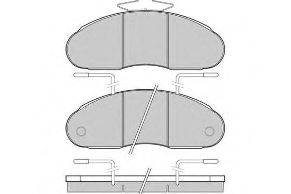 E.T.F. 125307 Комплект гальмівних колодок, дискове гальмо