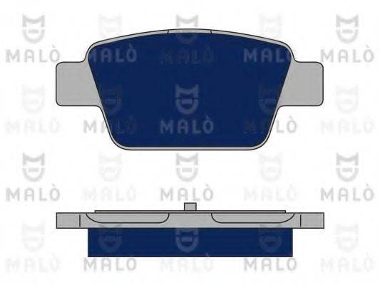 MALO 1050129 Комплект гальмівних колодок, дискове гальмо