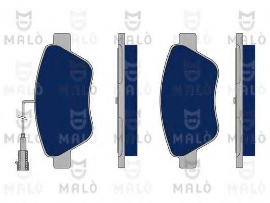MALO 1050199 Комплект гальмівних колодок, дискове гальмо
