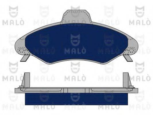 MALO 1050360 Комплект гальмівних колодок, дискове гальмо