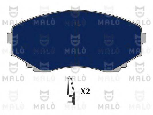 MALO 1050590 Комплект гальмівних колодок, дискове гальмо