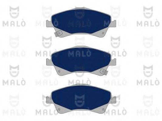 MALO 1051014 Комплект гальмівних колодок, дискове гальмо