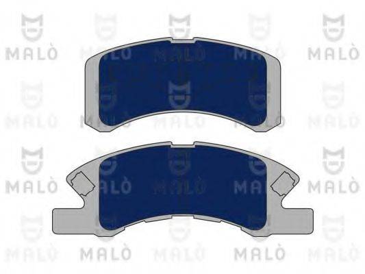 MALO 1051052 Комплект гальмівних колодок, дискове гальмо
