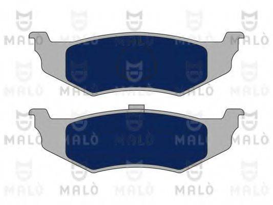 MALO 1051070 Комплект гальмівних колодок, дискове гальмо