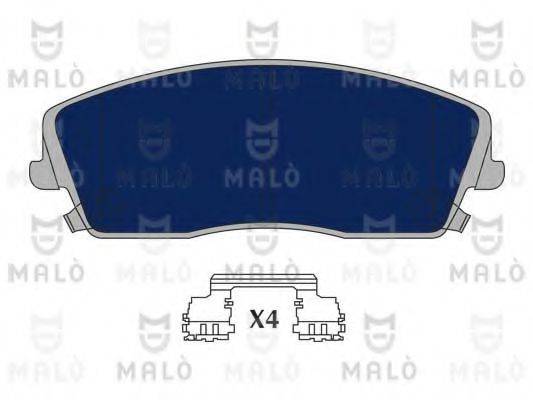 MALO 1051071 Комплект гальмівних колодок, дискове гальмо