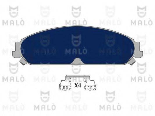 MALO 1051077 Комплект гальмівних колодок, дискове гальмо