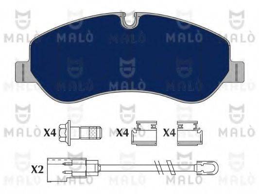 MALO 1051161 Комплект гальмівних колодок, дискове гальмо