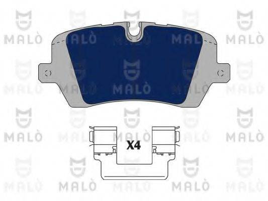 MALO 1051166 Комплект гальмівних колодок, дискове гальмо