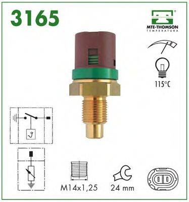 MTE-THOMSON 3165 термовимикач, сигнальна лампа рідини, що охолоджує