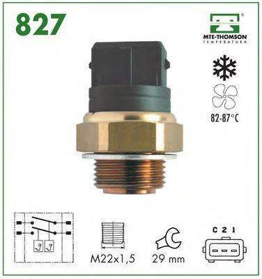 MTE-THOMSON 827 Термивимикач, вентилятор радіатора