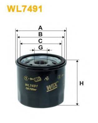 WIX FILTERS WL7491 Масляний фільтр