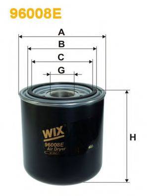 WIX FILTERS 96008E Осушувач повітря, пневматична система