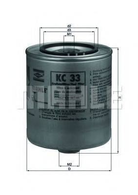 KNECHT KC33 Паливний фільтр