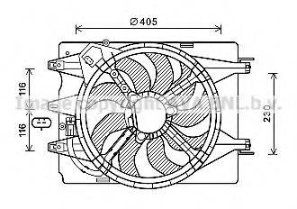 PRASCO FT7601 Вентилятор, охолодження двигуна