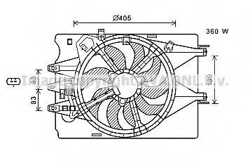 PRASCO FT7602 Вентилятор, охолодження двигуна