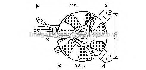 PRASCO MZ7527 Вентилятор, охолодження двигуна