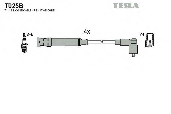 TESLA T025B Комплект дротів запалювання