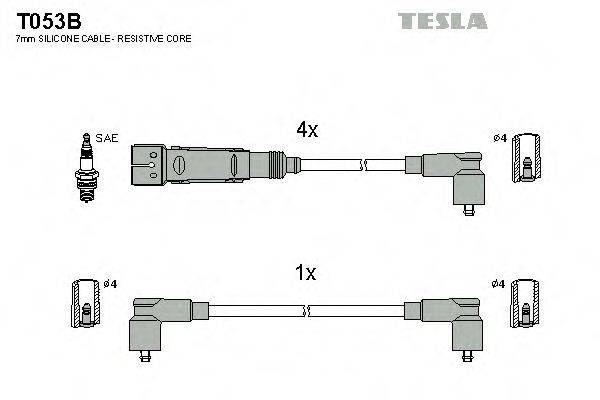 TESLA T053B Комплект дротів запалювання