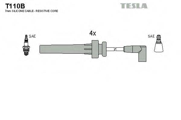TESLA T110B Комплект дротів запалювання