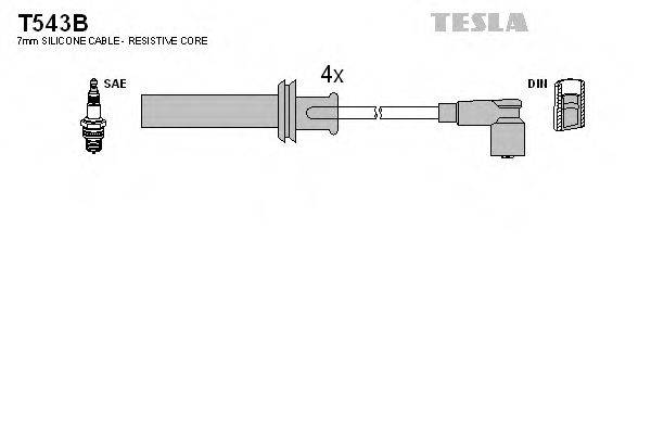 TESLA T543B Комплект дротів запалювання