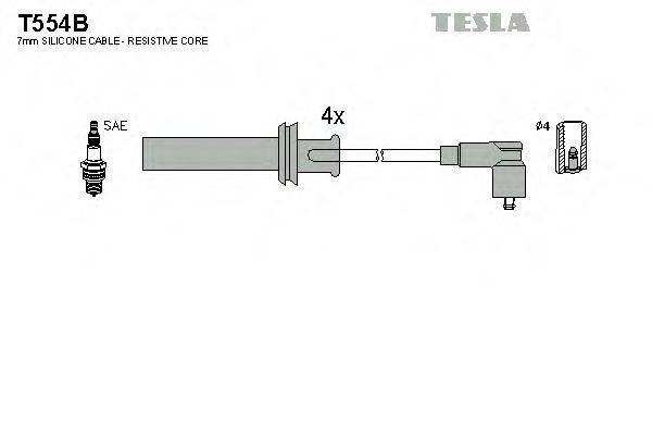 TESLA T554B Комплект дротів запалювання