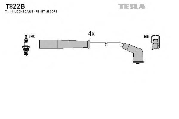 TESLA T822B Комплект дротів запалювання