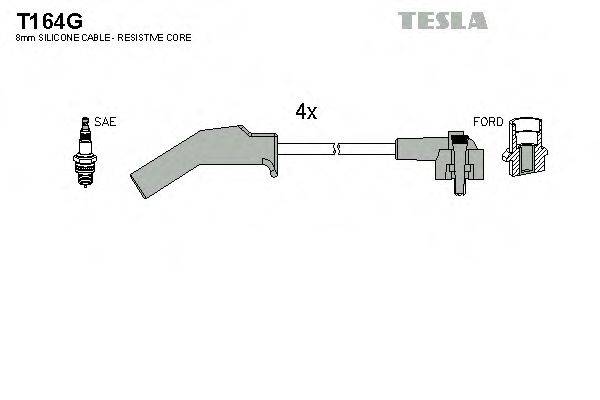 TESLA T164G Комплект дротів запалювання