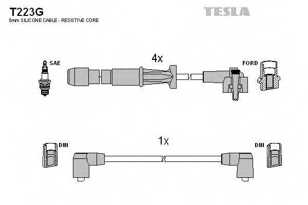 TESLA T223G Комплект дротів запалювання