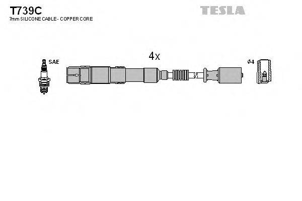 TESLA T739C Комплект дротів запалювання