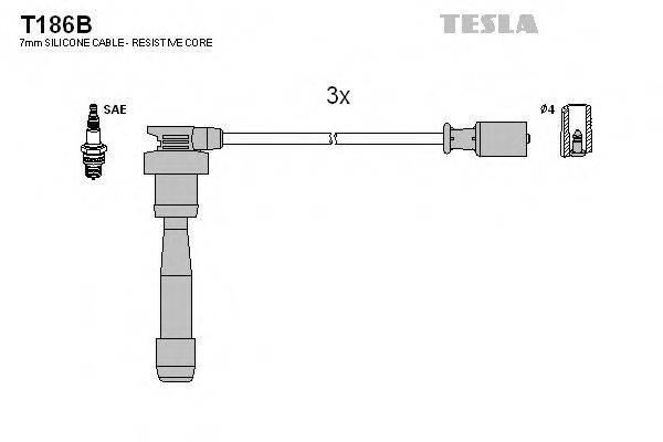 TESLA T186B Комплект дротів запалювання