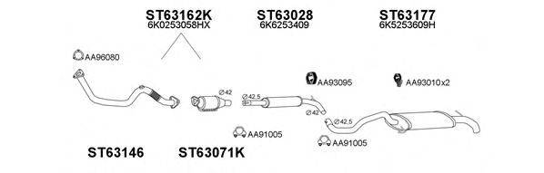 VENEPORTE 800263 Система випуску ОГ