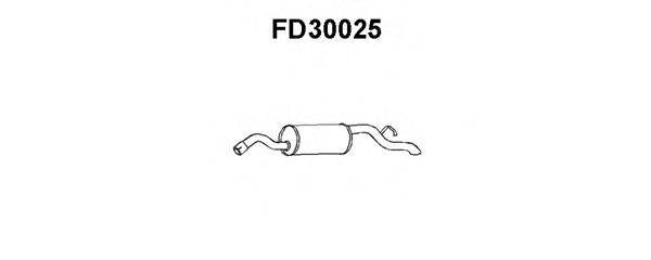 VENEPORTE FD30025 Глушник вихлопних газів кінцевий