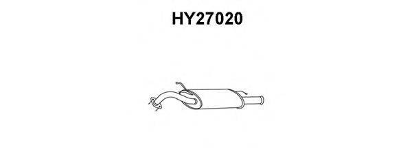 VENEPORTE HY27020 Глушник вихлопних газів кінцевий