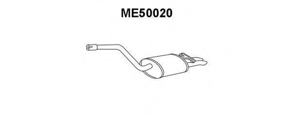 VENEPORTE ME50020 Глушник вихлопних газів кінцевий
