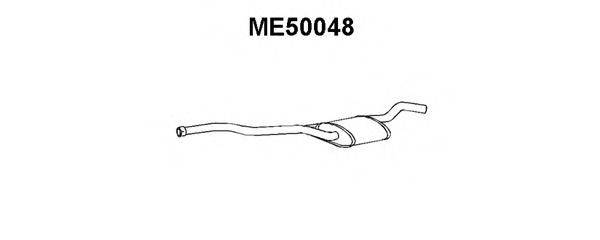 VENEPORTE ME50048 Середній глушник вихлопних газів