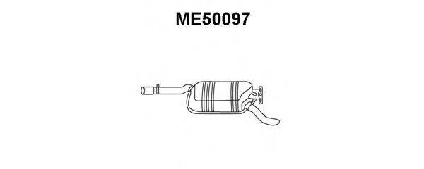 VENEPORTE ME50097 Глушник вихлопних газів кінцевий
