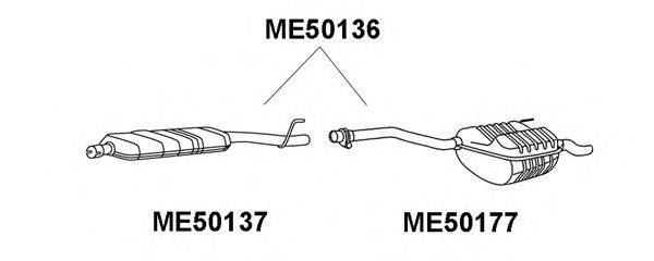 VENEPORTE ME50137 Передглушувач вихлопних газів