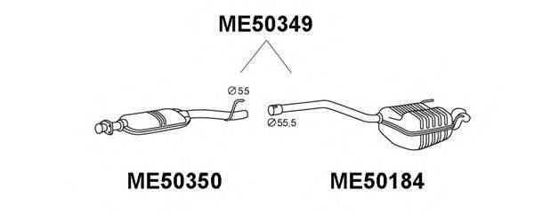 VENEPORTE ME50350 Передглушувач вихлопних газів