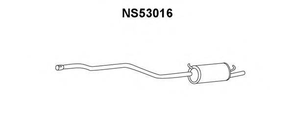 VENEPORTE NS53016 Глушник вихлопних газів кінцевий